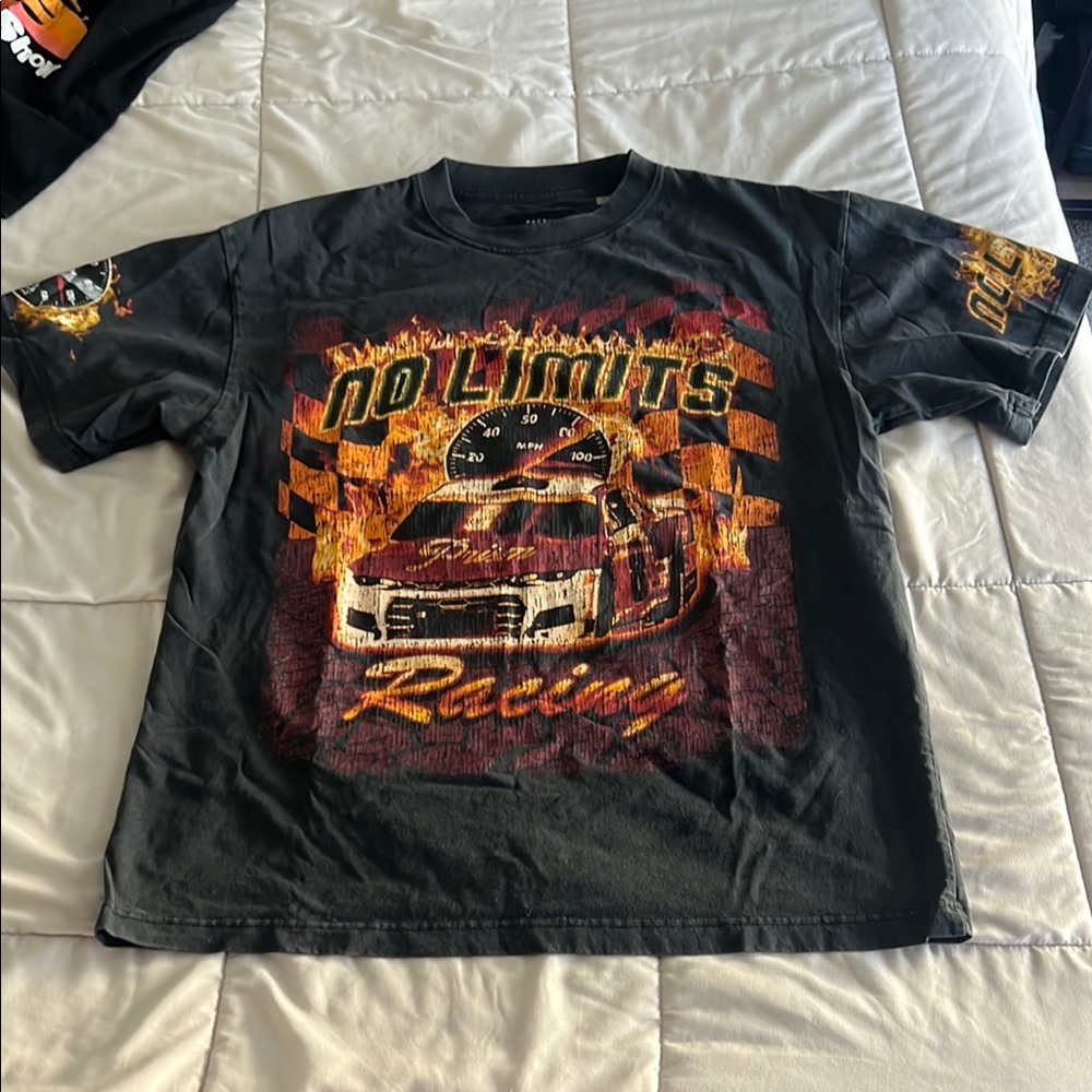 Black Racing Graphic T-Shirt